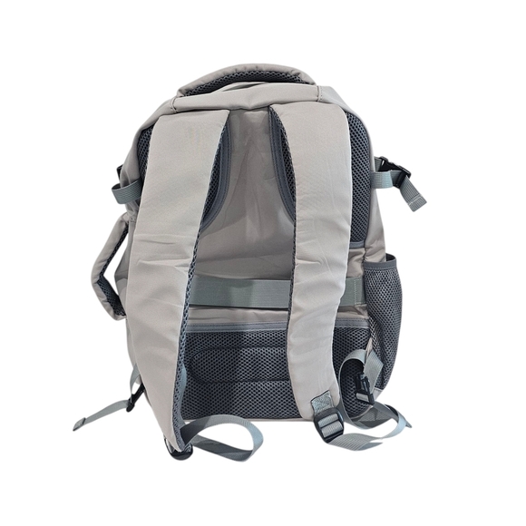 Gray Structured Backpack with Modern Design - Picture 2 of 8